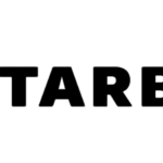 A black and white image of the word " tares ".